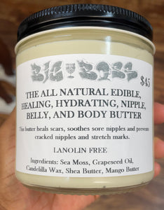 The All Natural Edible Healing Hydrating Nipple, Belly, and Body Butter